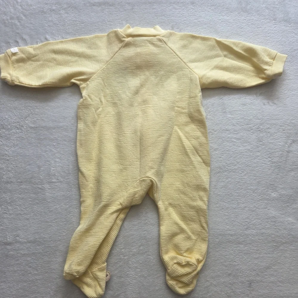Vintage Carters Sleeper 3-6 Mths Bear Going Home Welcome To The family Zip